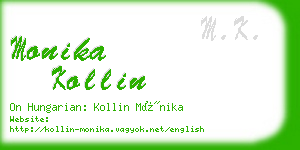 monika kollin business card